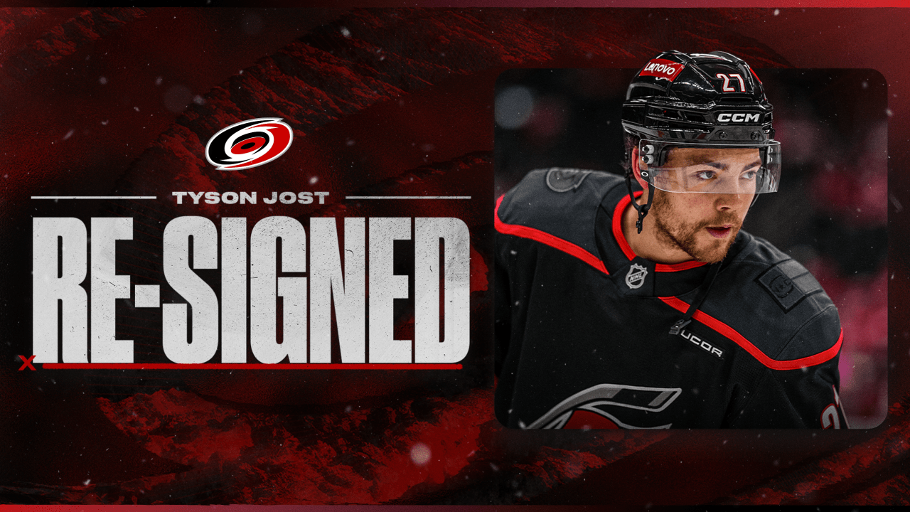 Canes Sign Tyson Jost To One-Year Contract | Carolina Hurricanes