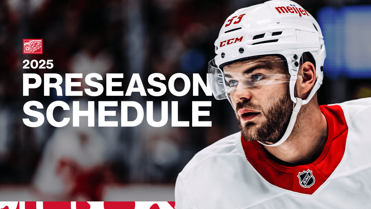 Red Wings announce 2025-26 preseason schedule | Detroit Red Wings