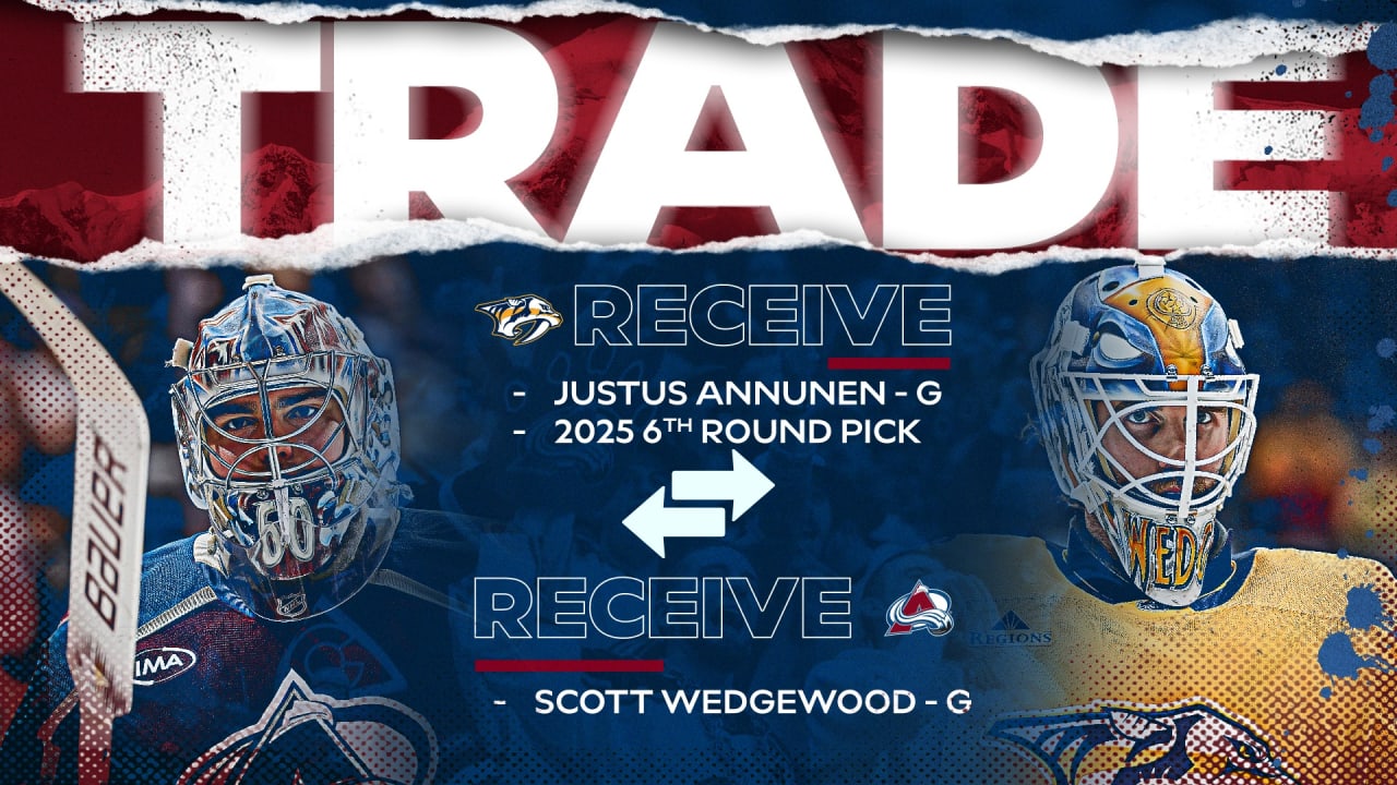 Avalanche Acquire Wedgewood | Colorado Avalanche