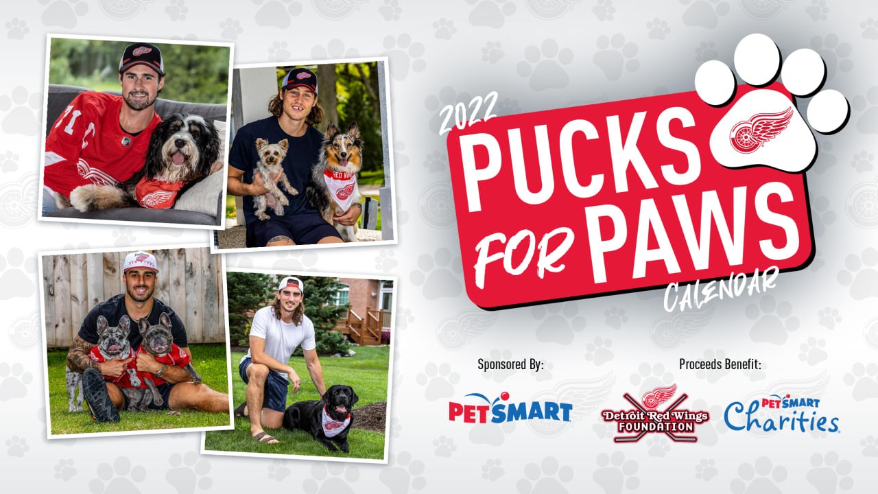 2022 Pucks for Paws Calendar available now Detroit Red Wings