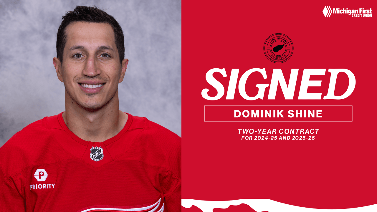 Red Wings sign Dominik Shine to two-year contract