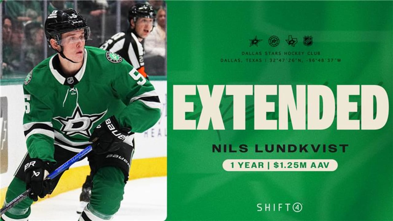 Dallas Stars sign defenseman Nils Lundkvist to one-year, $1.25 million contract extension | Dallas Stars