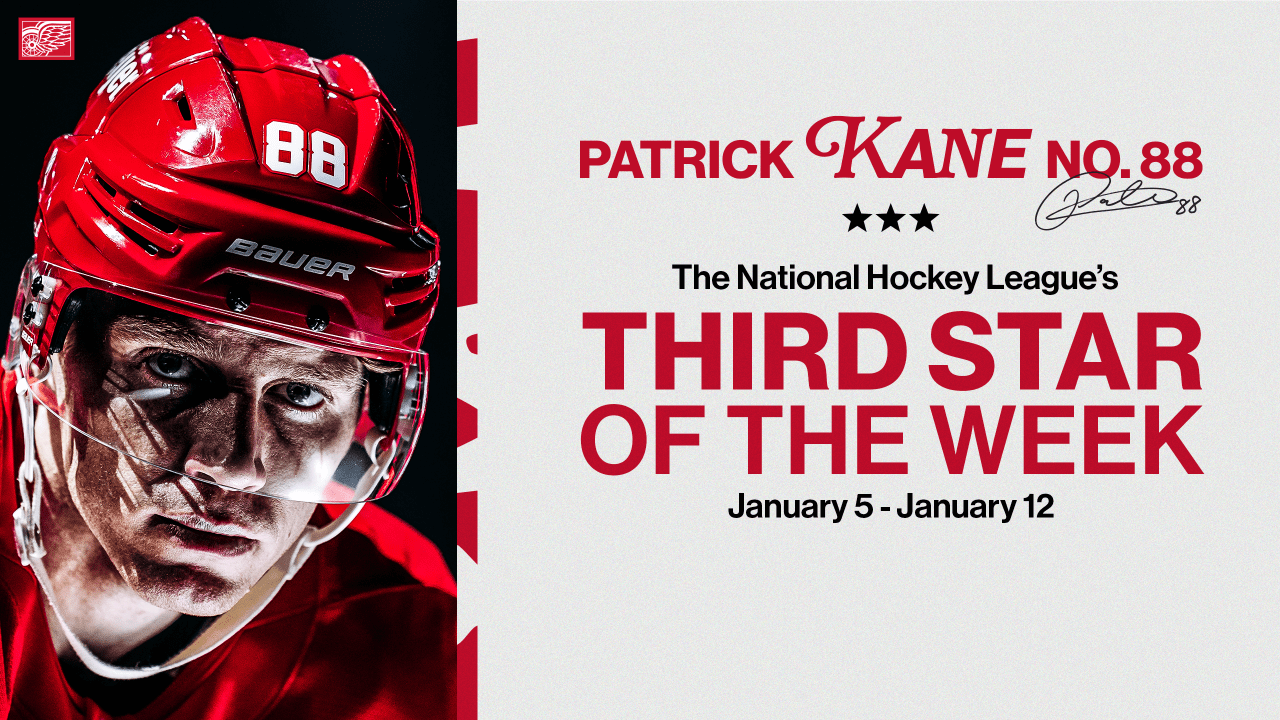 Kane Named NHL ‘Third Star’ of the Week presented by GEICO | Detroit Red Wings