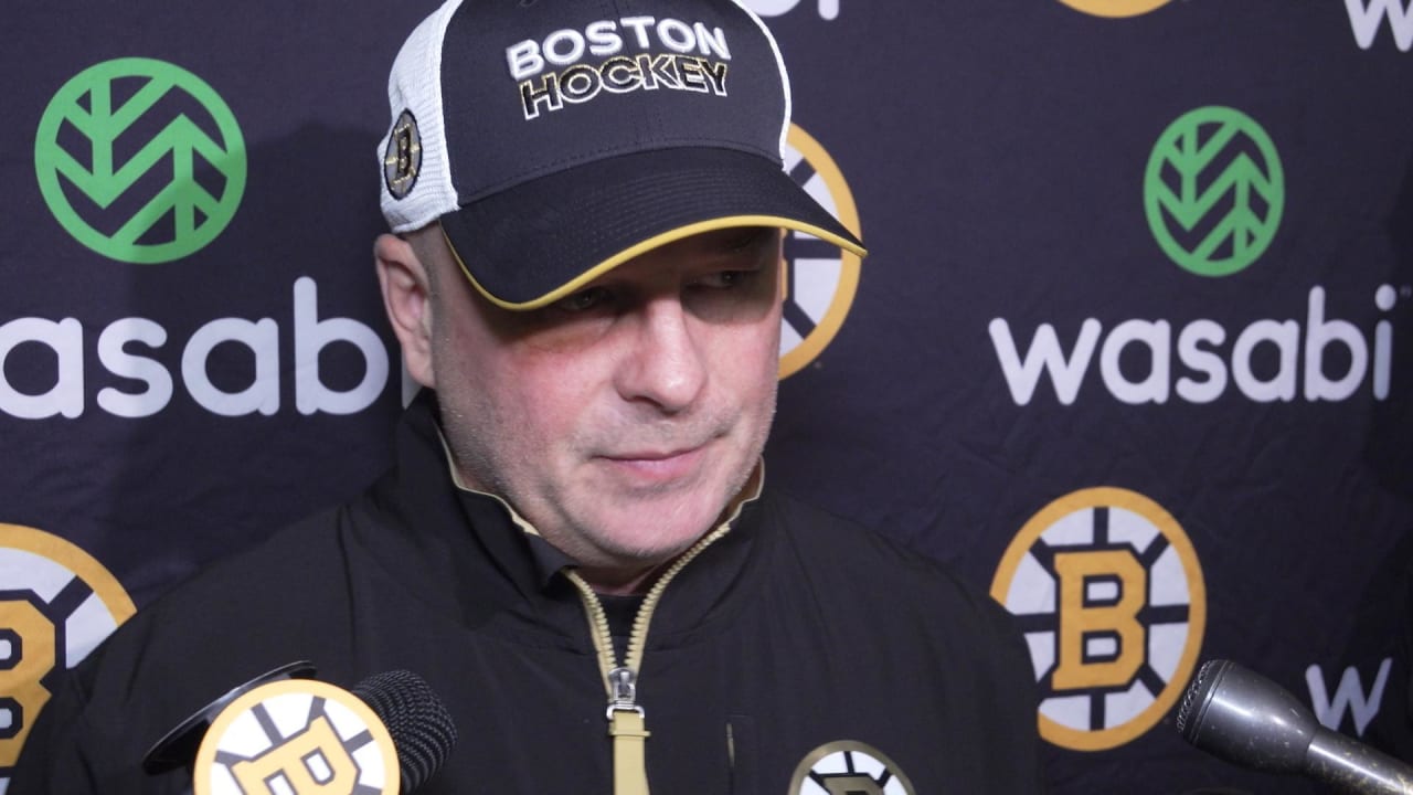 Press Room: Jim Montgomery | Boston Bruins