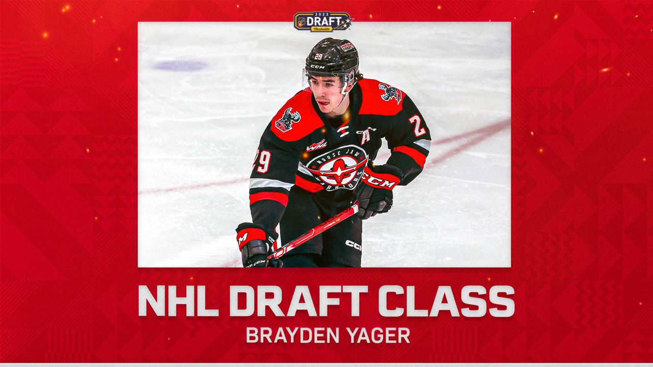 2023 NHL DRAFT CLASS BRAYDEN YAGER Calgary Flames