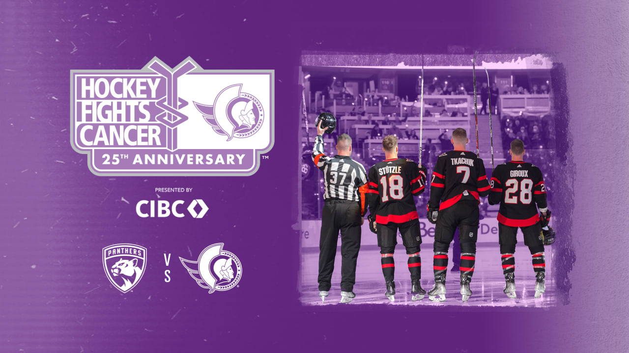 Ottawa senators hockey fights hot sale cancer