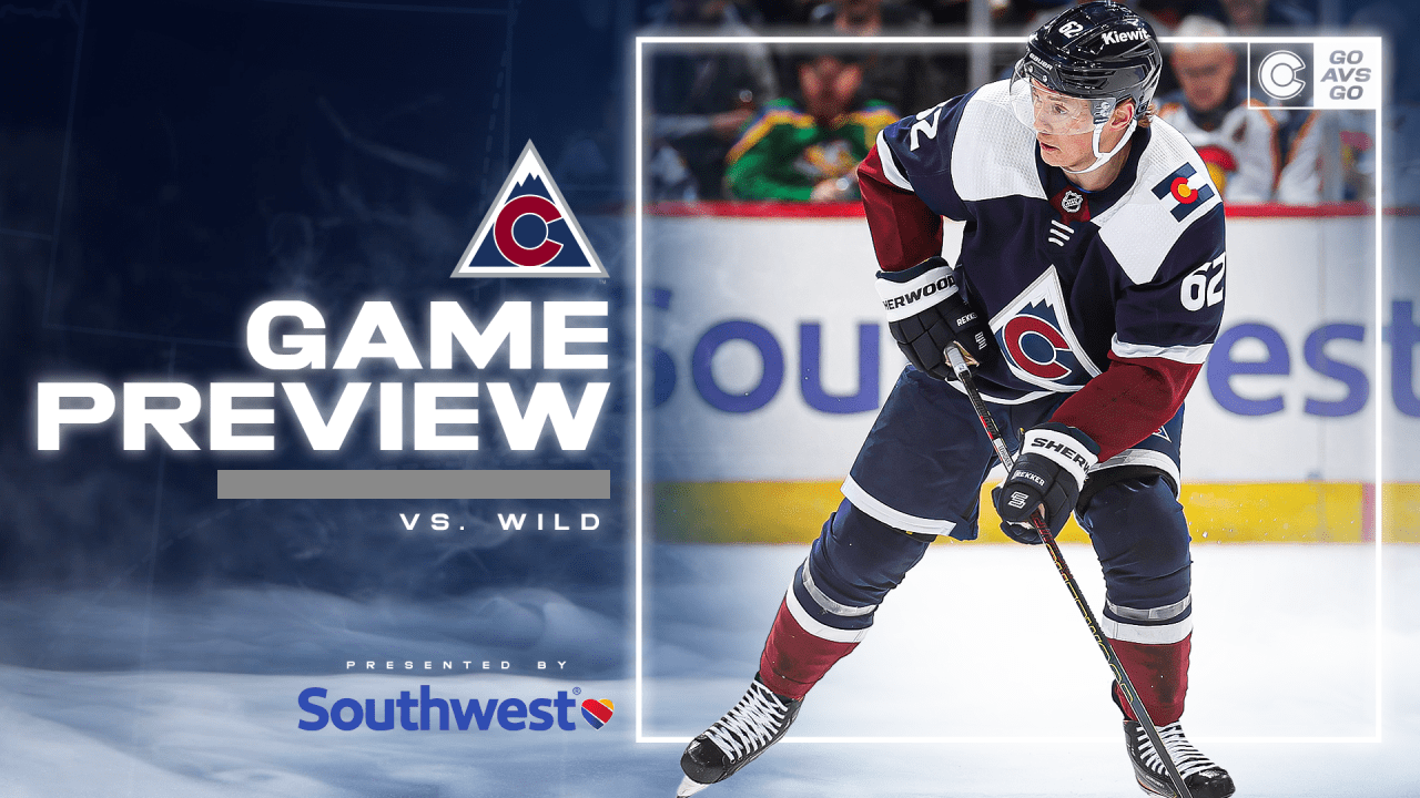 Game Preview Avalanche vs Wild Colorado Avalanche