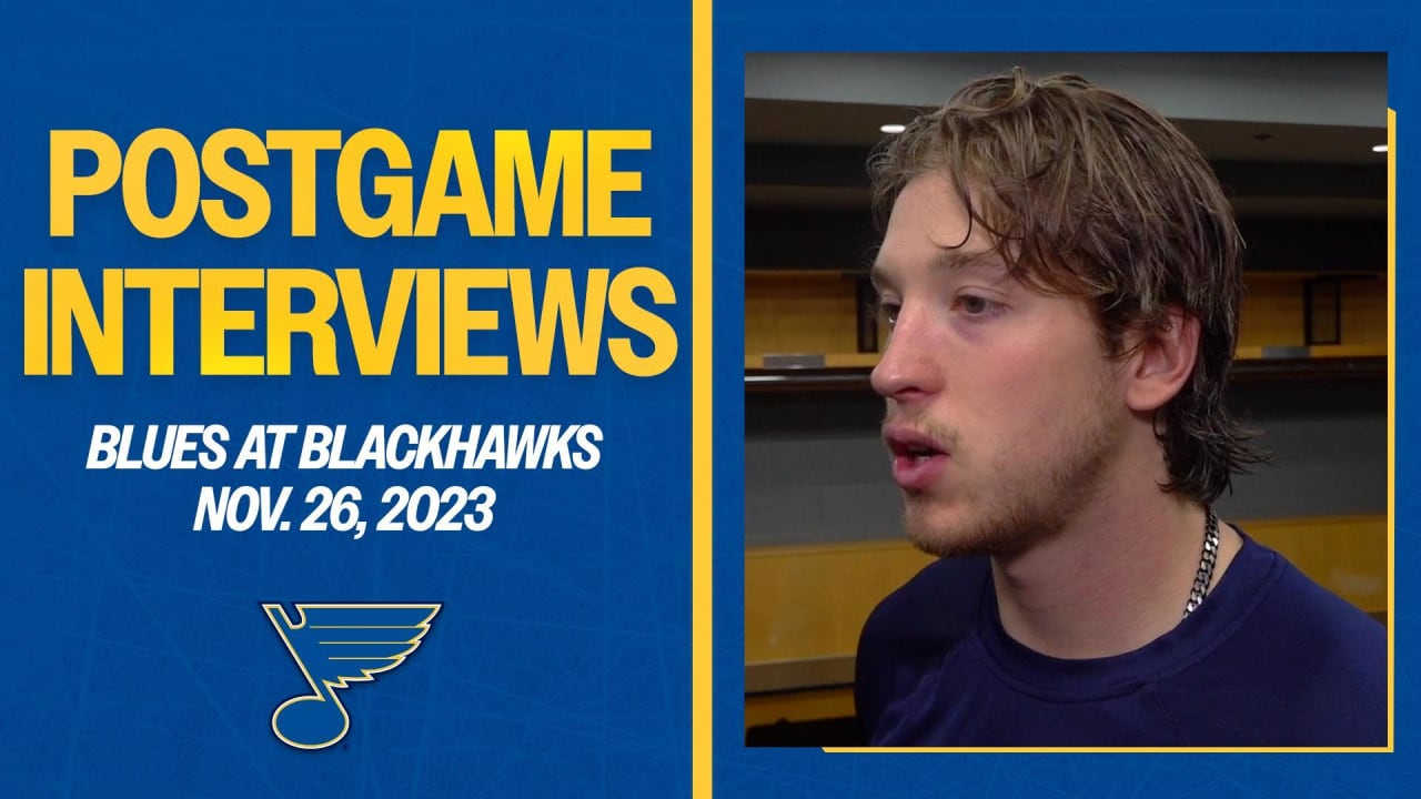 Blues 4, Blackhawks 2 - Nov. 26, 2023