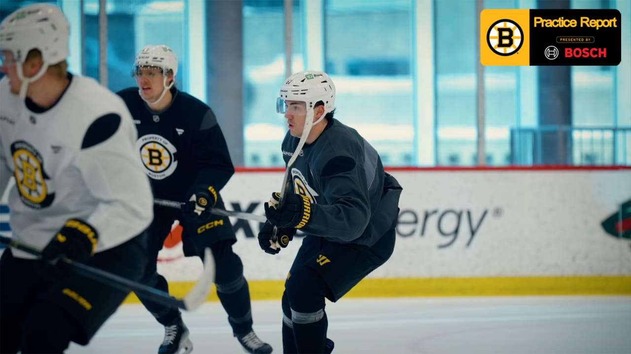 Practice Report: Bruins Prepare for the Wild | Boston Bruins