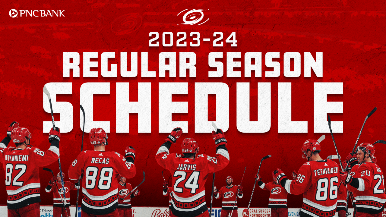 Canes Announce 202324 Regular Season Schedule Carolina Hurricanes
