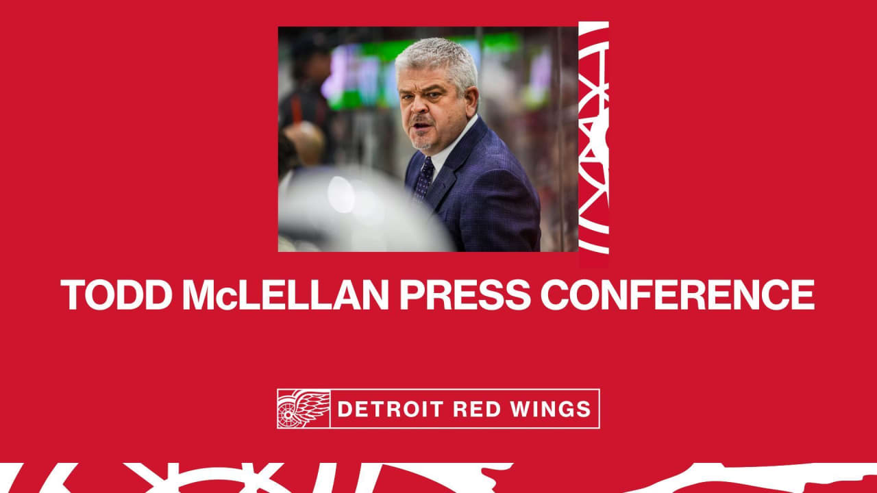 Todd McLellan press conference Detroit Red Wings