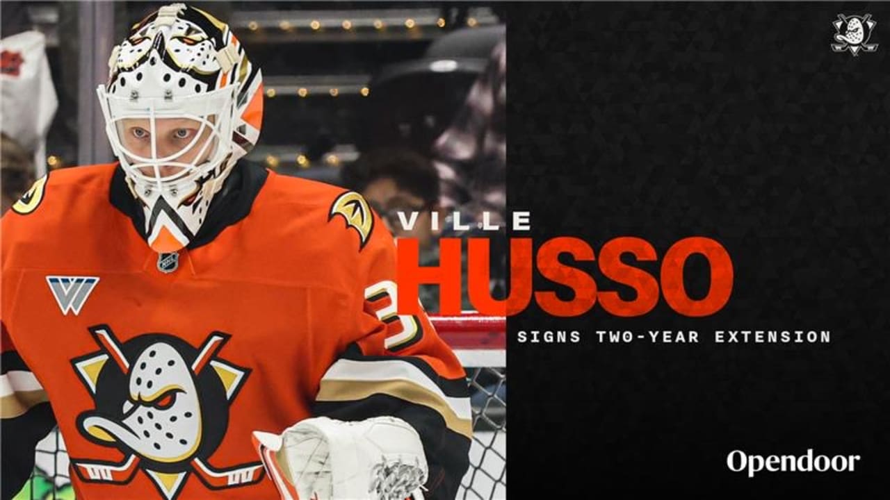 Ducks Sign Goaltender Husso to Two-Year Contract Extension | Anaheim Ducks