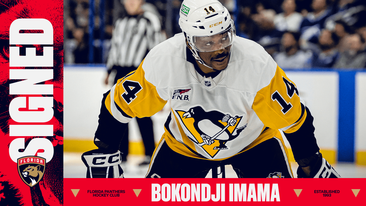 Florida Panthers Agree to Terms with Forward Bokondji Imama on a One-Year, Two-Way Contract