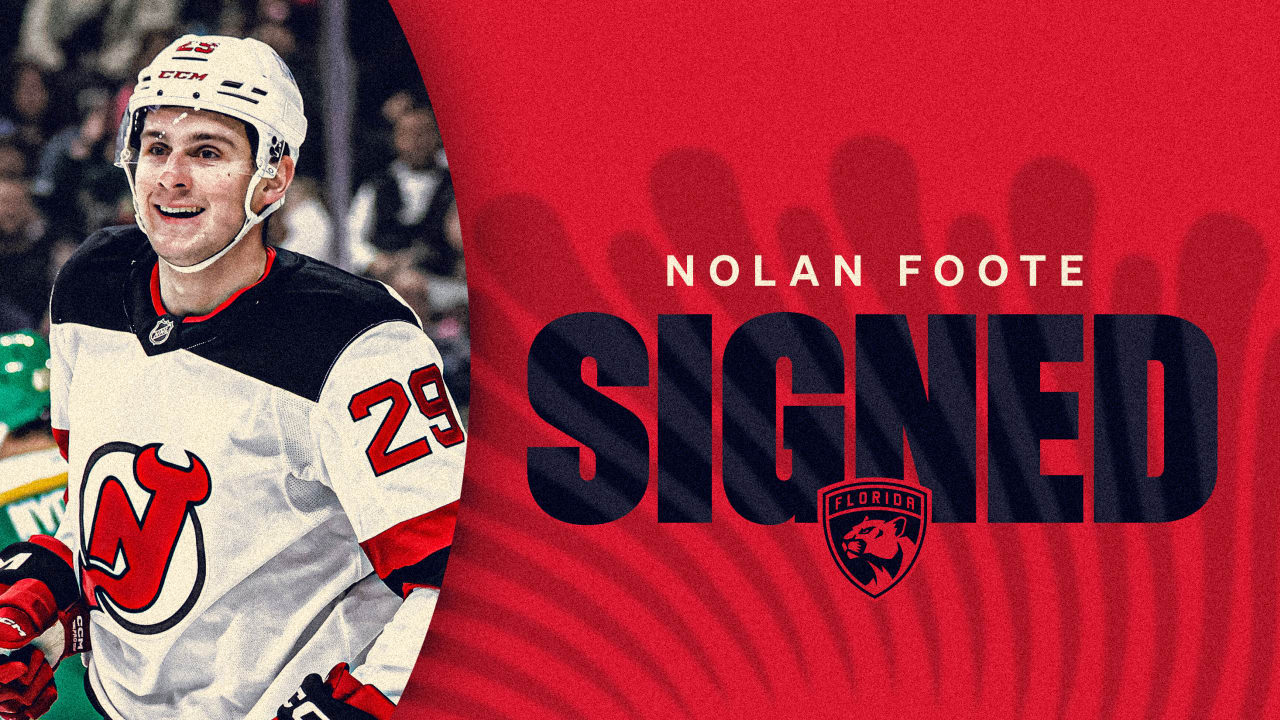Florida Panthers Agree to Terms with Forward Nolan Foote on One-Year, Two-Way Contract | Florida Panthers
