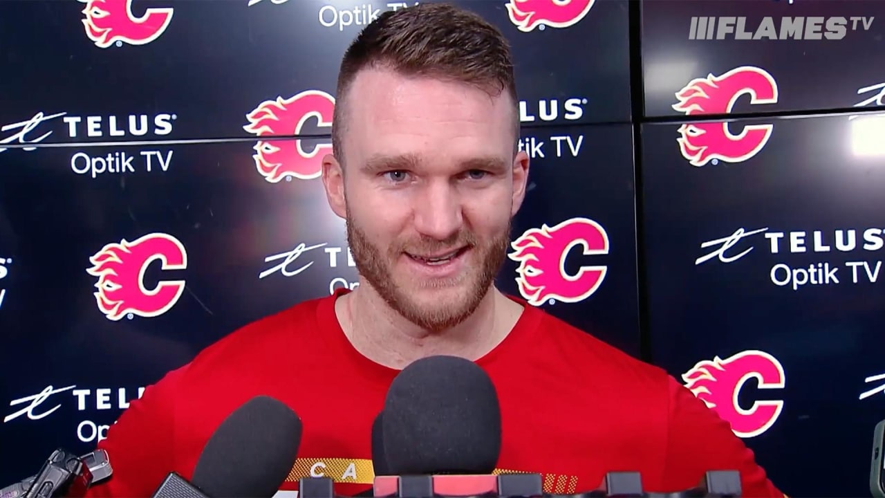 Postgame Huberdeau 31.12.23 Calgary Flames