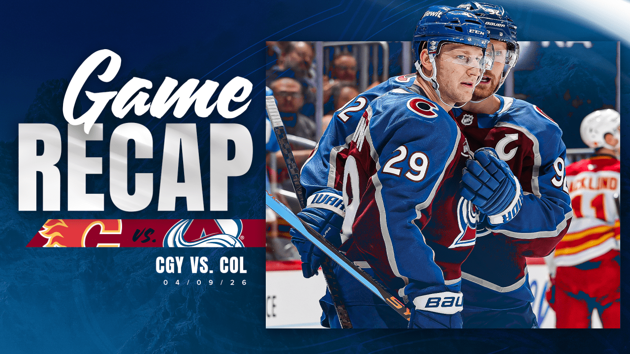 Blackwood Records 28 Saves as Avalanche Defeats Flames 3-1 to Clinch Presidents' Trophy | Colorado Avalanche