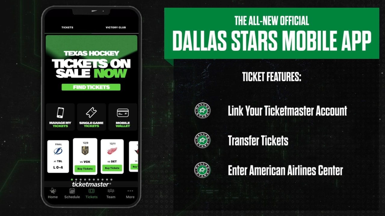 Dallas Stars App Tickets Dallas Stars