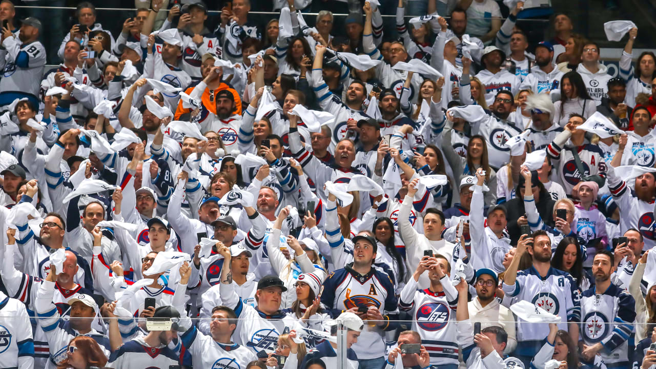 Stanley Cup Playoffs postcard: Whiteout with Jets fans in Winnipeg ...