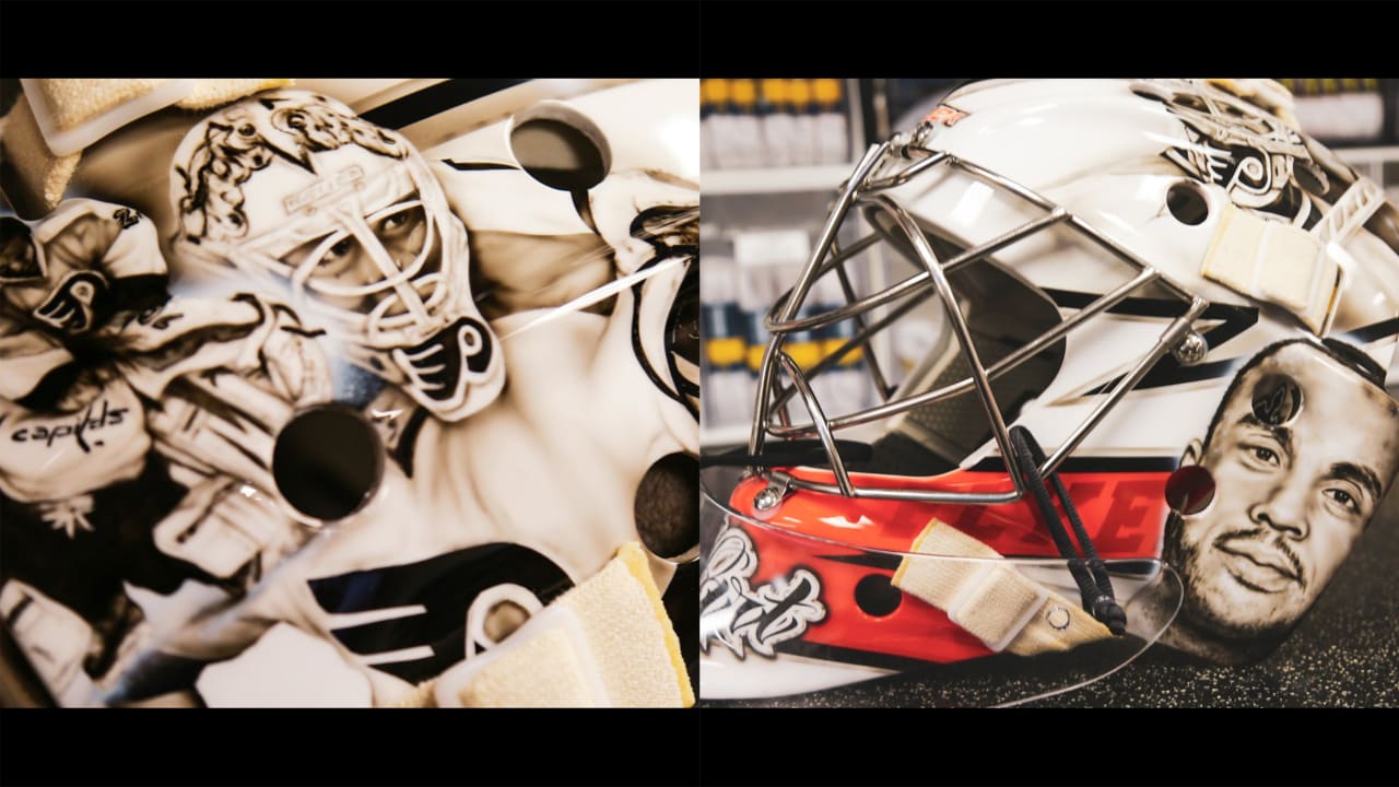 Hart unveils new mask that pays homage to late goalie Emery | NHL.com