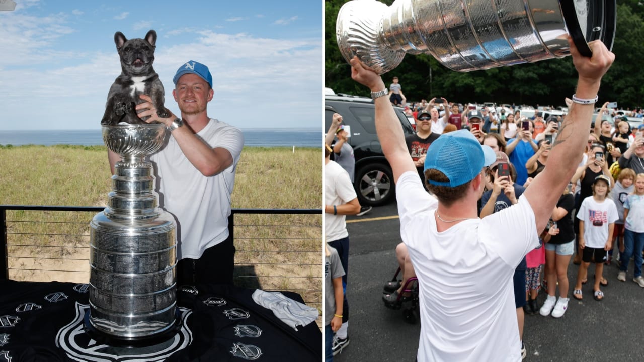 North Chelmsford native Jack Eichel gets hometown welcome at old skating  rink, Stanley Cup in tow