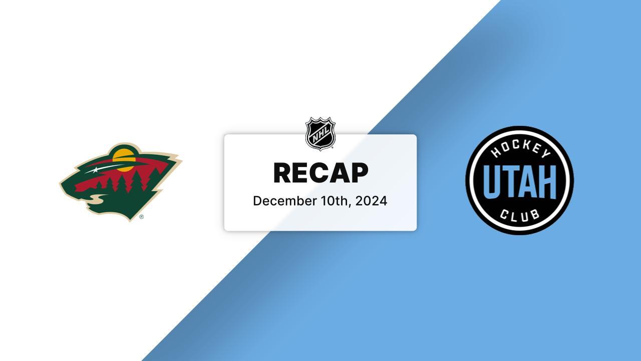 MIN at UTA | Recap | Utah Hockey Club