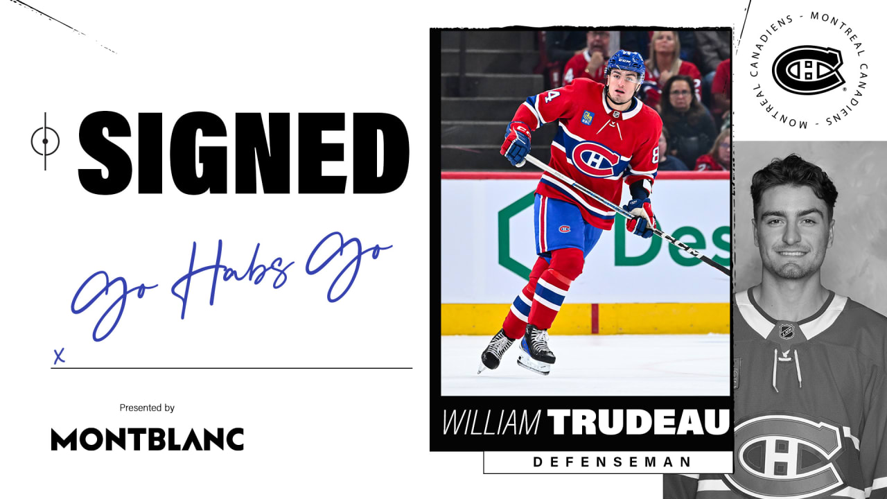 One-year contract for defenseman William Trudeau | Montréal Canadiens