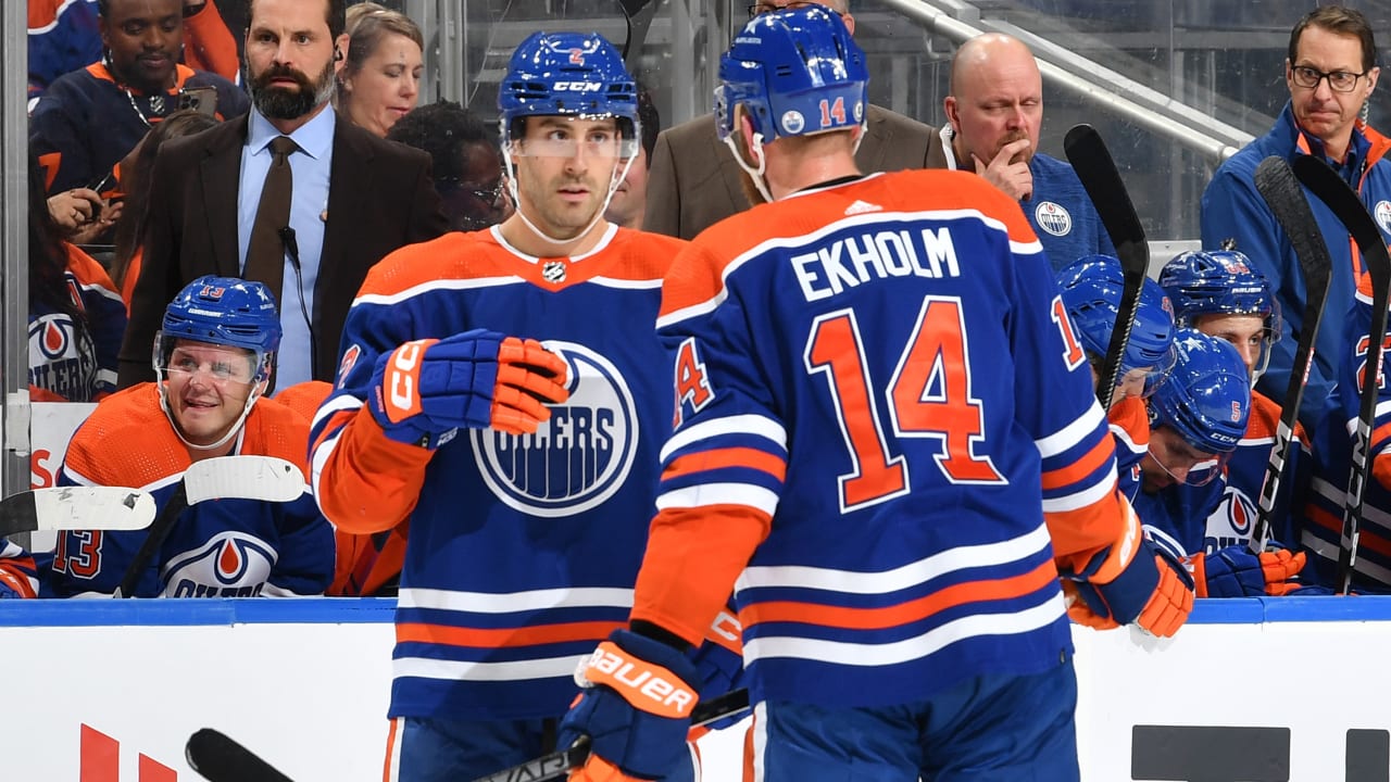 Lids Edmonton Oilers 2023 Stanley Cup Playoffs Hockey Puck - Orange