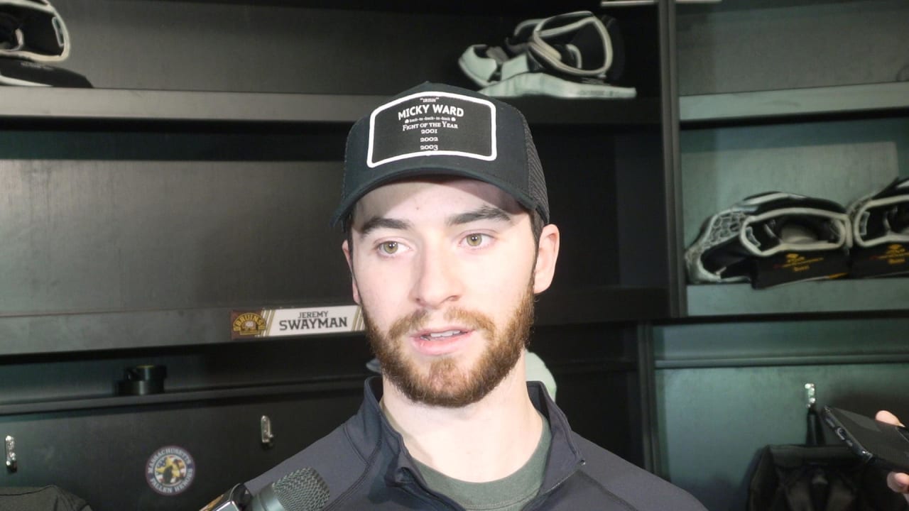 Locker Room Raw: Jeremy Swayman | Boston Bruins