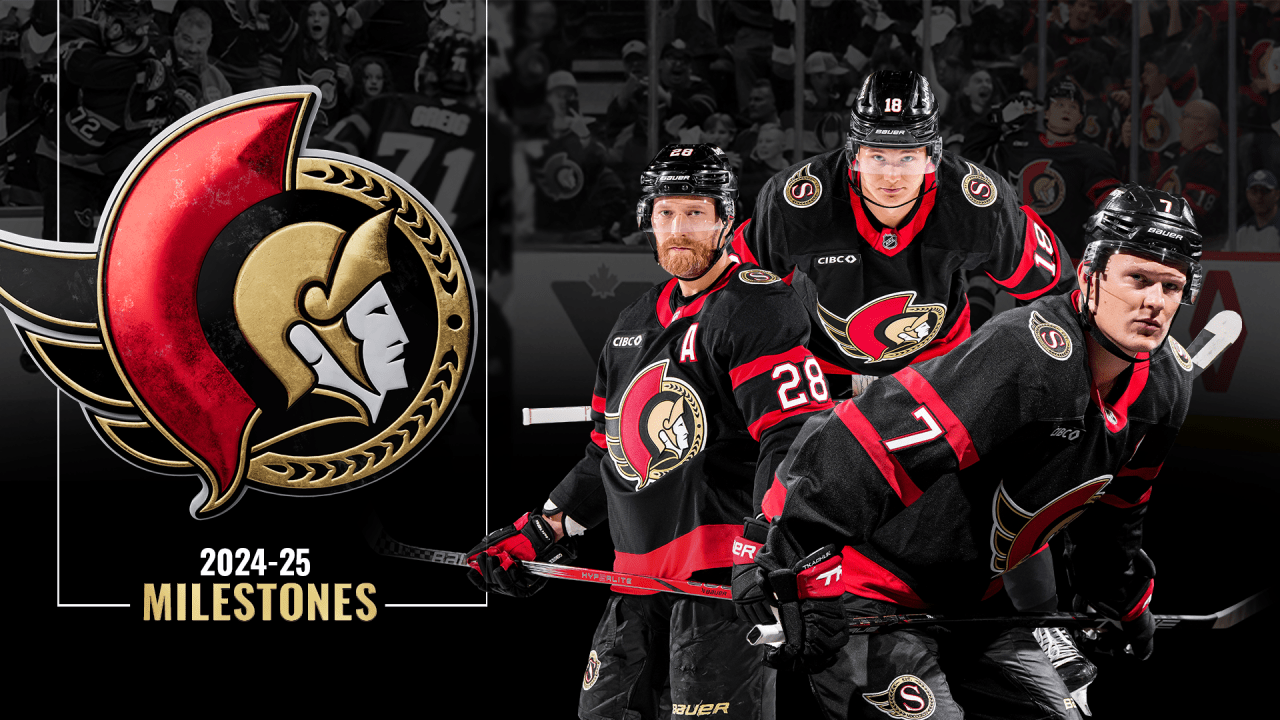Looking Back on the Senators' 2024-25 Milestones | Ottawa Senators