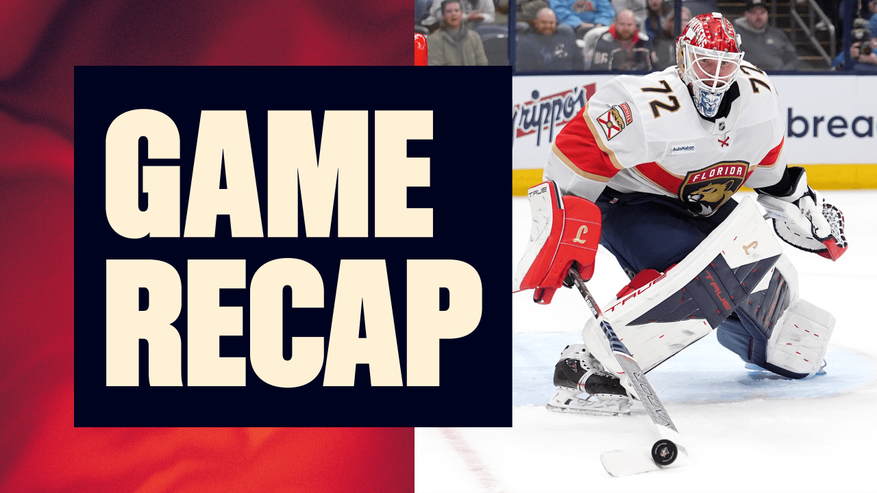 RECAP: Panthers 1, Blue Jackets 0 (OT) | Florida Panthers