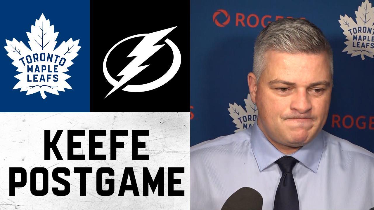 Sheldon Keefe Post Game Toronto Maple Leafs