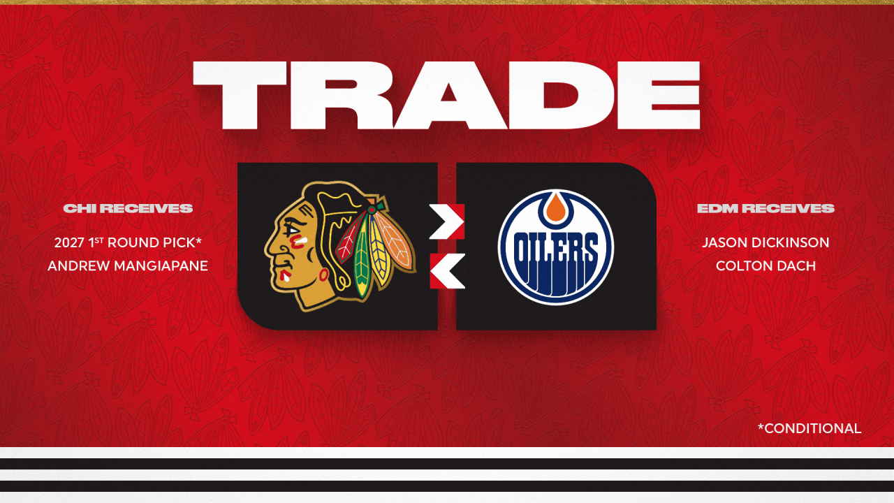 RELEASE: Blackhawks Acquire Andrew Mangiapane and Conditional First-Round Pick from Oilers | Chicago Blackhawks
