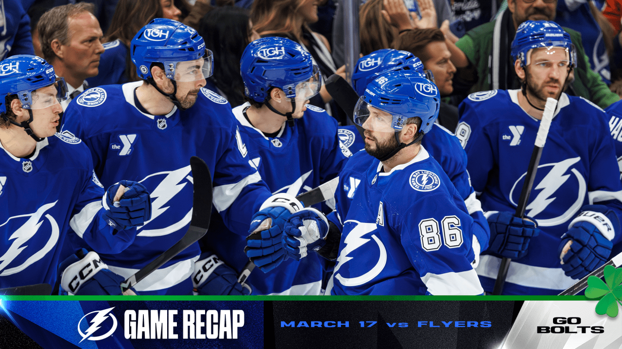 Recap: Lightning 2, Flyers 0 | Tampa Bay Lightning