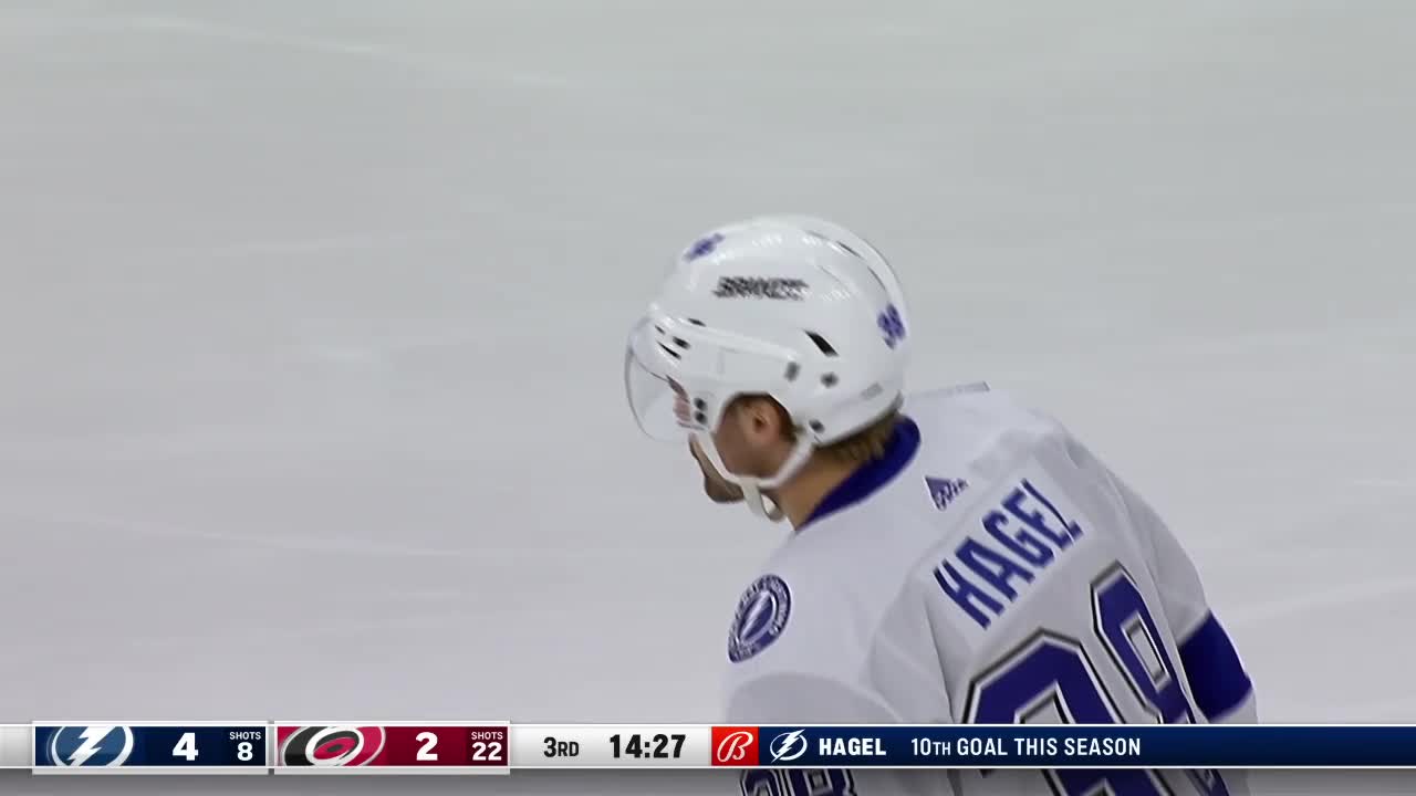 TBLCAR Hagel scores goal against Hurricanes