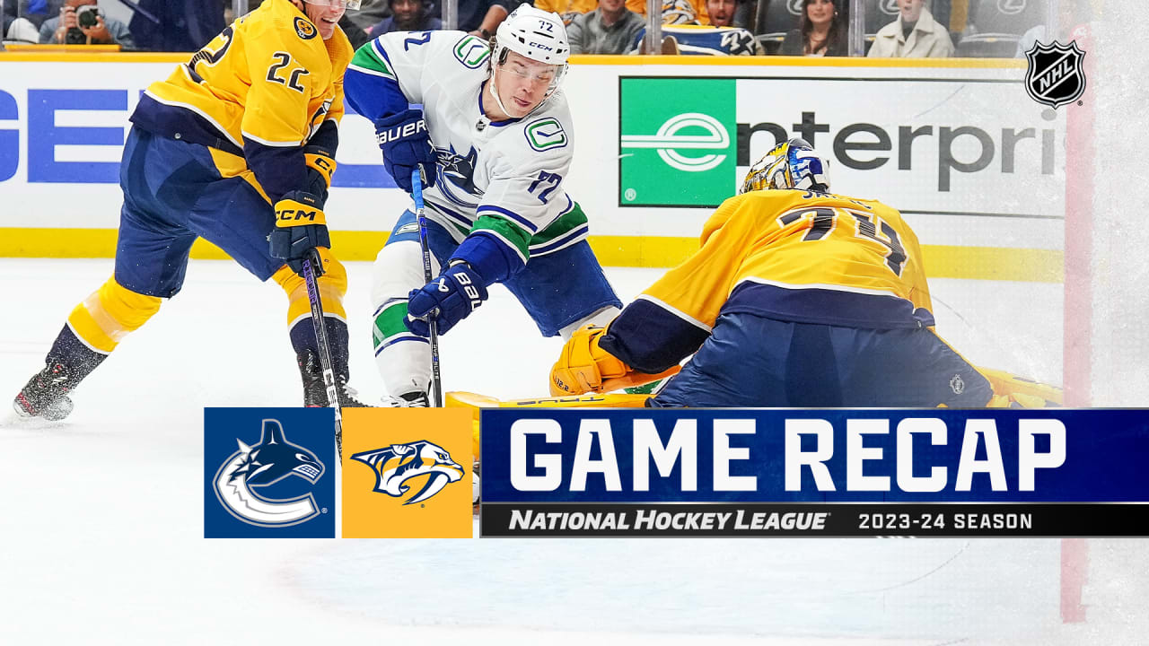 Canucks Score Twice Early In 2nd Period, Defeat Predators | NHL.com