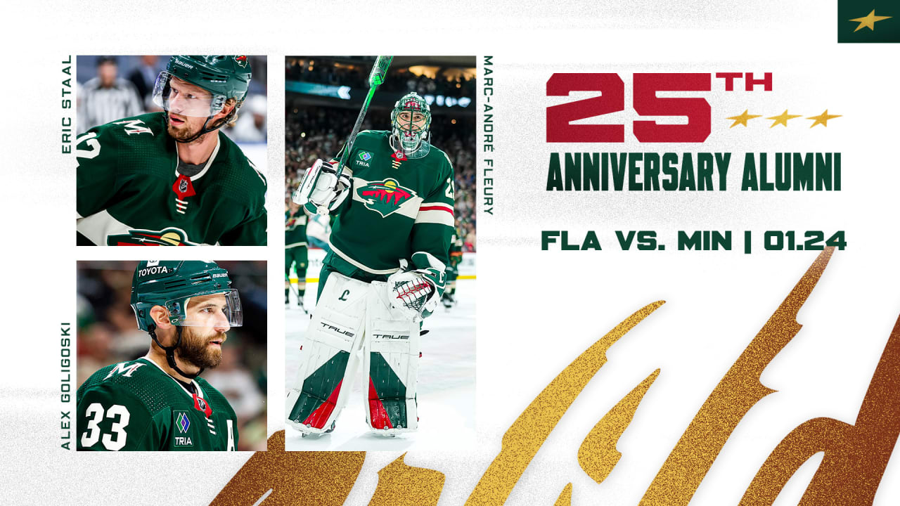 Marc-André Fleury, Alex Goligoski and Eric Staal to Attend Minnesota Wild 25th Anniversary Celebration Night on January 24 | Minnesota Wild