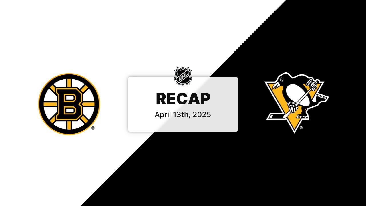 BOS at PIT | Recap | Boston Bruins