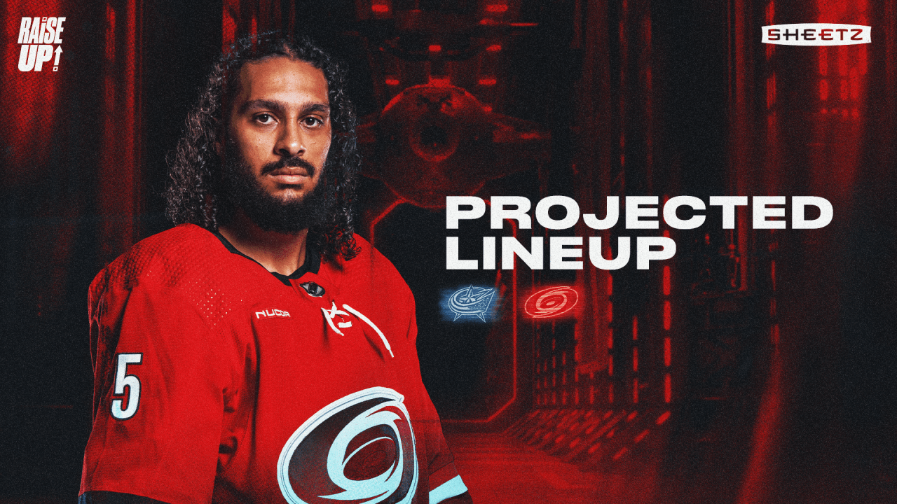 Projected Lineup: January 23 vs. Columbus | Carolina Hurricanes