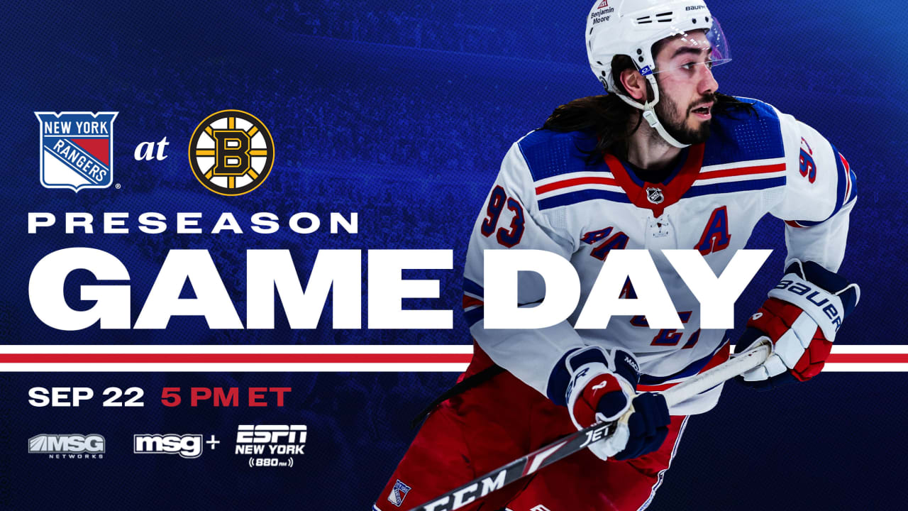 Pre-game notes: Rangers at Bruins