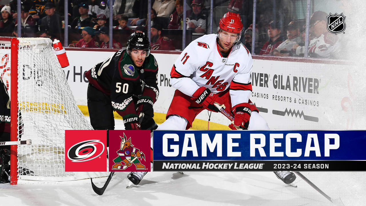 Kochetkov, Hurricanes Hand Coyotes 8th Straight Loss | NHL.com