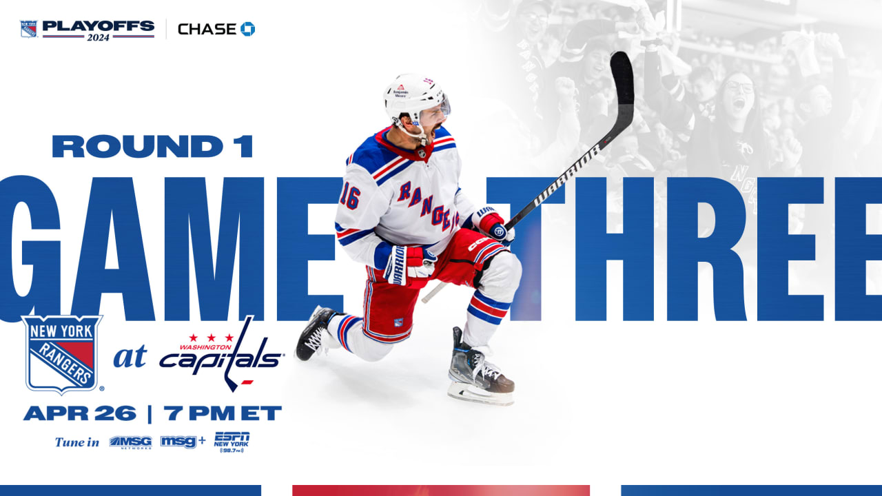 Pregame Notes: Game Three at Capitals | New York Rangers