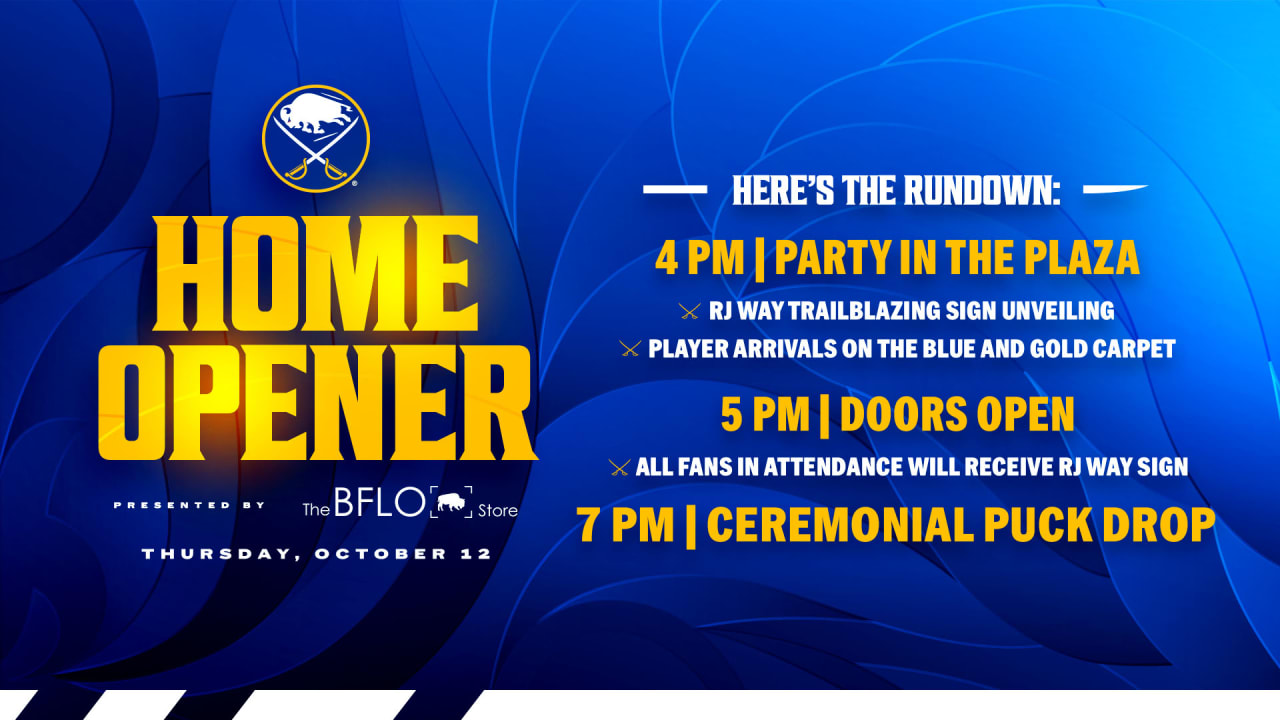 Sabres Season Kick-Off Luncheon will take place on October 9