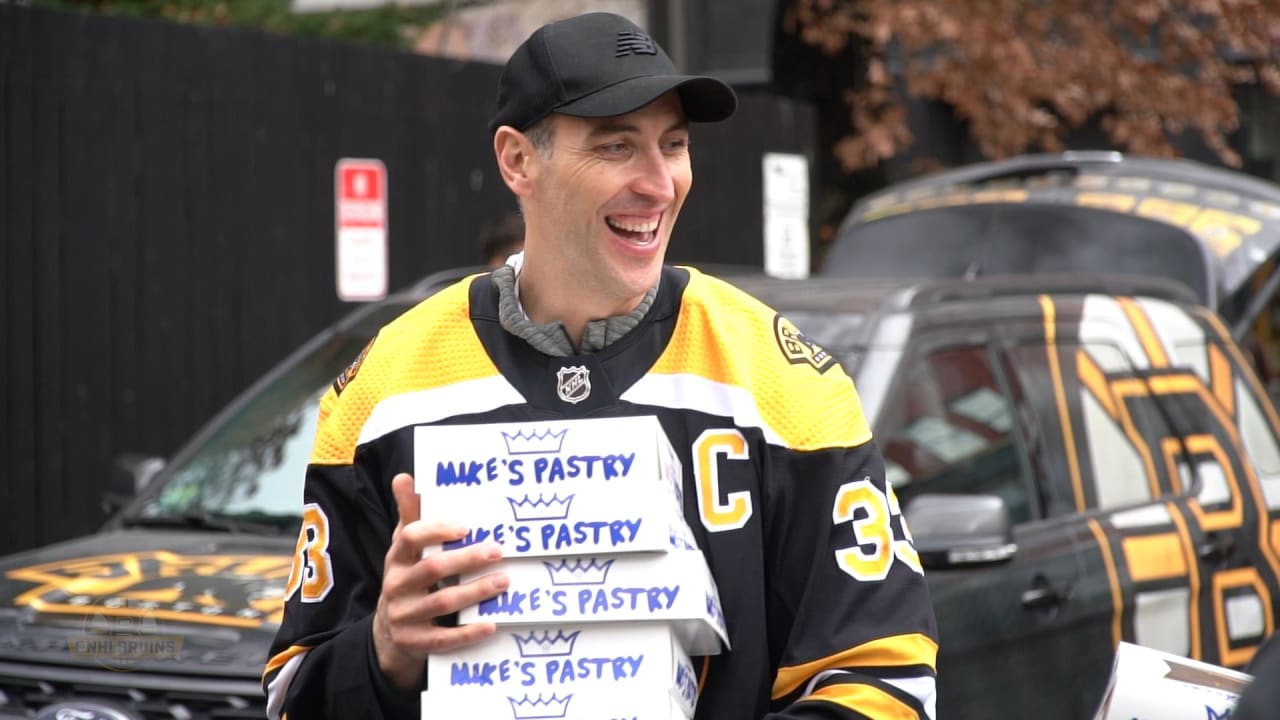 Chara Thanksgiving Pie Delivery Boston Bruins