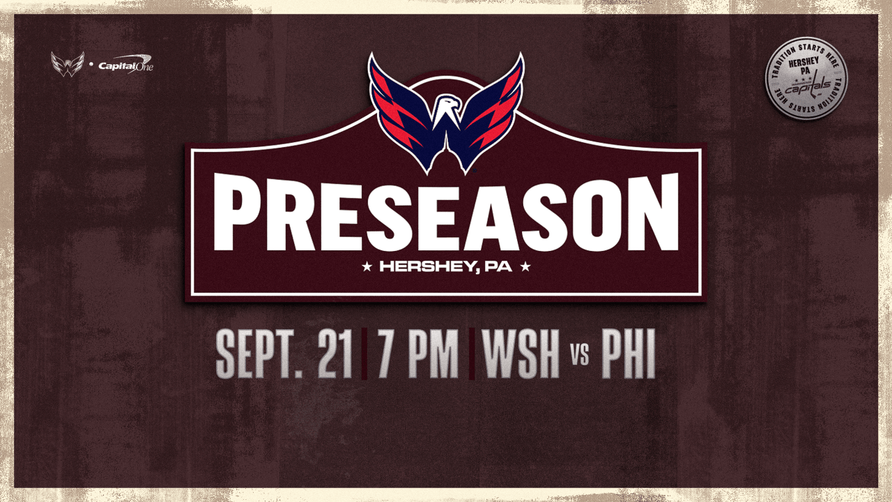 Capitals, Flyers to Meet in Hershey as Washington Unveils 2026-27 Preseason Schedule