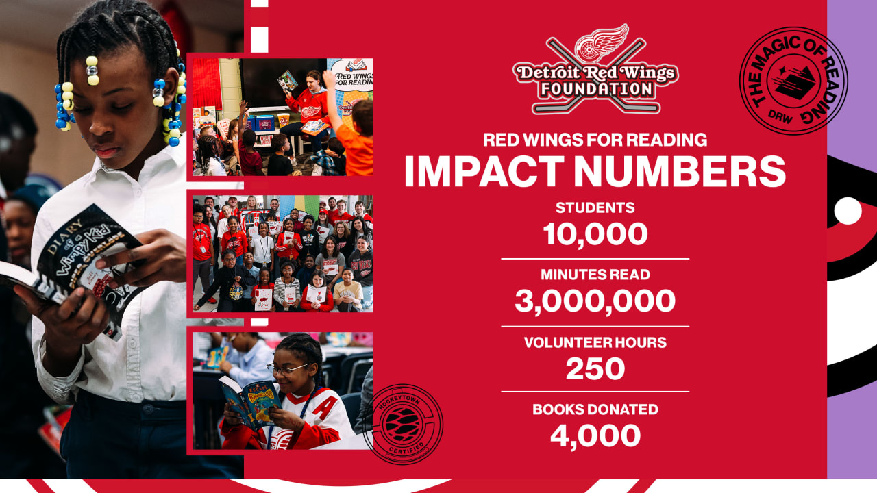 2024-25 Red Wings for Reading program impacted 10,000 students in metro  Detroit | Detroit Red Wings