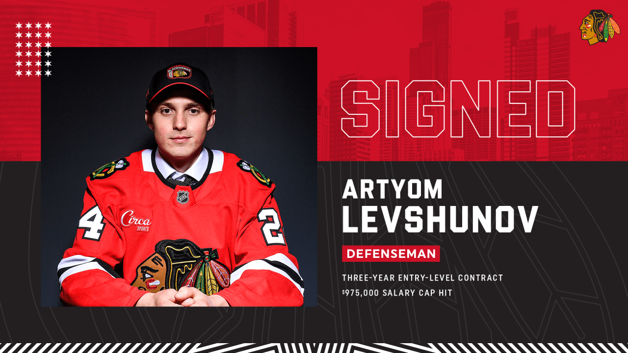 RELEASE: Blackhawks Sign Artyom Levshunov to Entry-Level Deal | Chicago Blackhawks