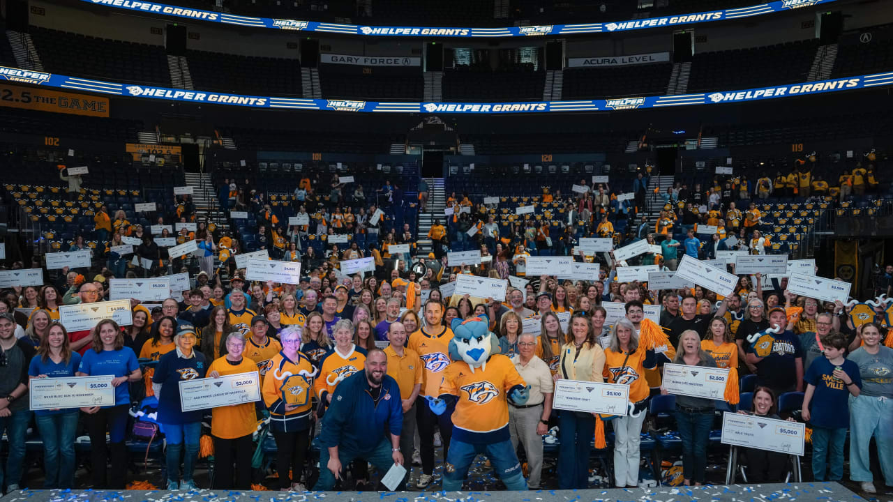 Nashville Predators Foundation Distributes Record-Breaking Grant Donation to 190 Local Nonprofits | Nashville Predators