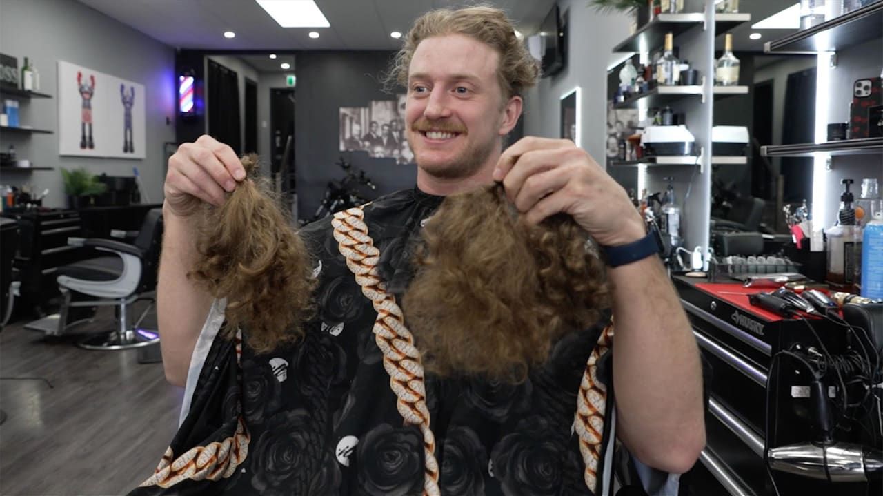 New haircut for Michael Pezzetta Montréal Canadiens