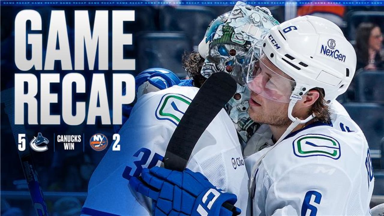 Sherwood Leads Canucks with Three Points in 5-2 Victory over Islanders