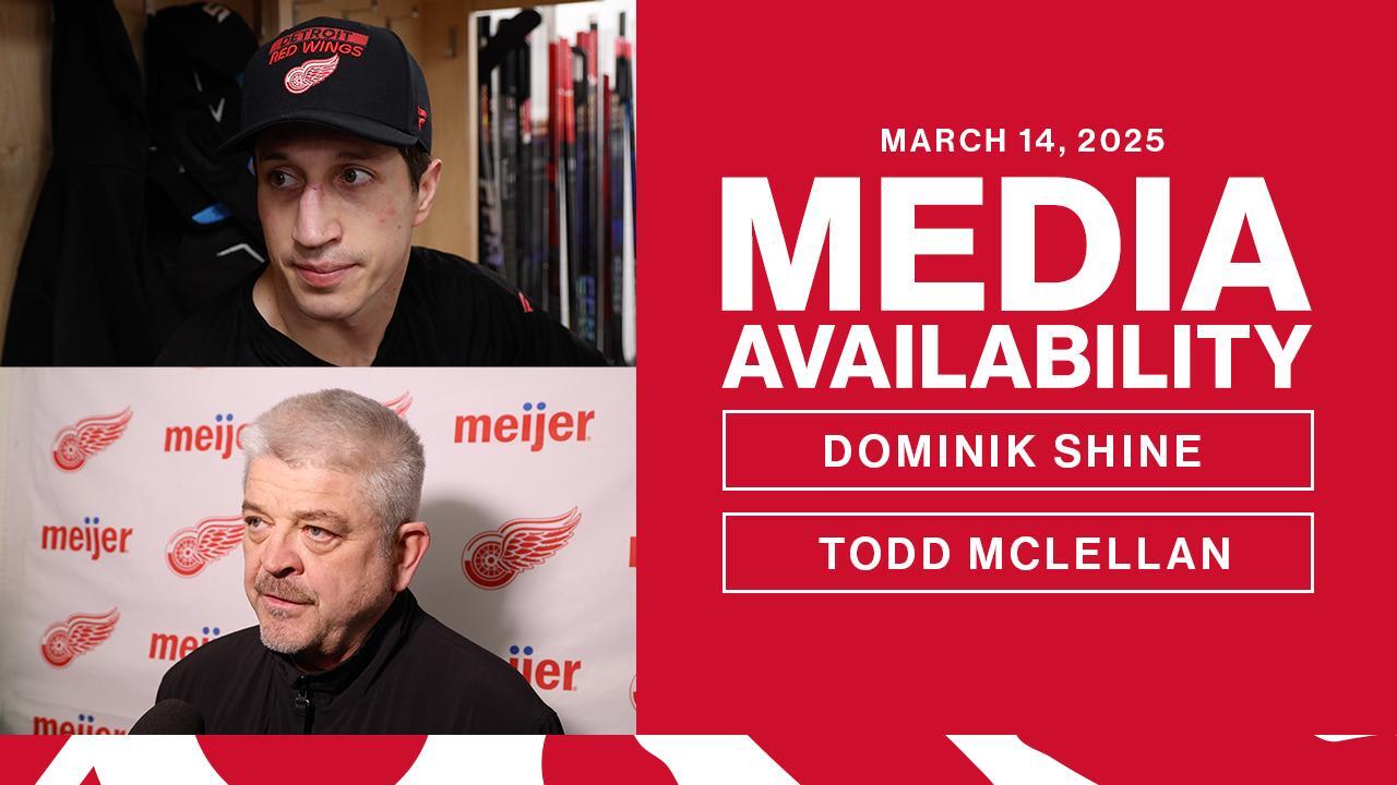 Dominik Shine, Todd McLellan Morning Skate Media | Detroit Red Wings